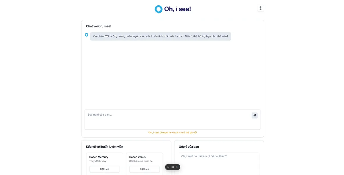 "Oh, i see!" AI Chatbot